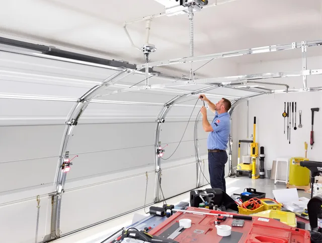 Garage door cable repair service by Lake Elsinore Garage Door Repair in Lake Elsinore