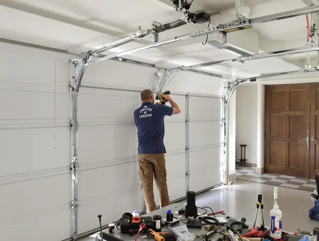 Lake Elsinore Garage Door Repair certified technician performing precision garage door repair in Lake Elsinore