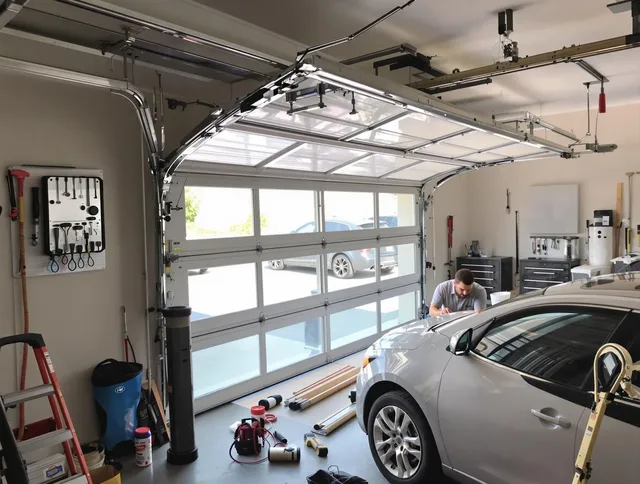 Garage door noise reduction service by Lake Elsinore Garage Door Repair in Lake Elsinore
