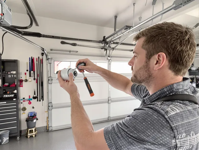 Garage door opener repair service by Lake Elsinore Garage Door Repair in Lake Elsinore