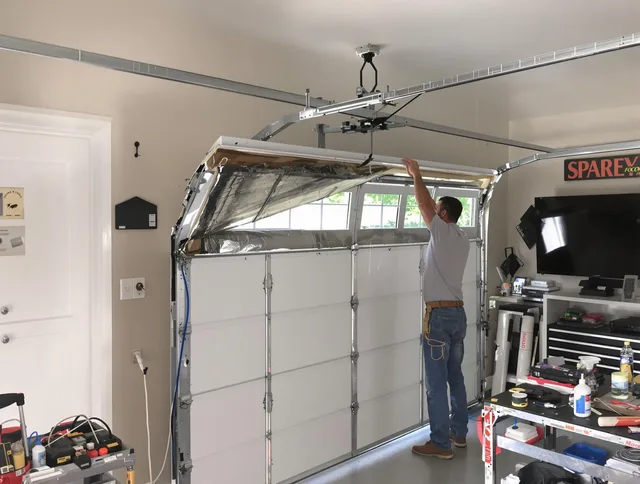 Garage door section replacement by Lake Elsinore Garage Door Repair in Lake Elsinore